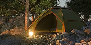 camping off-grid
